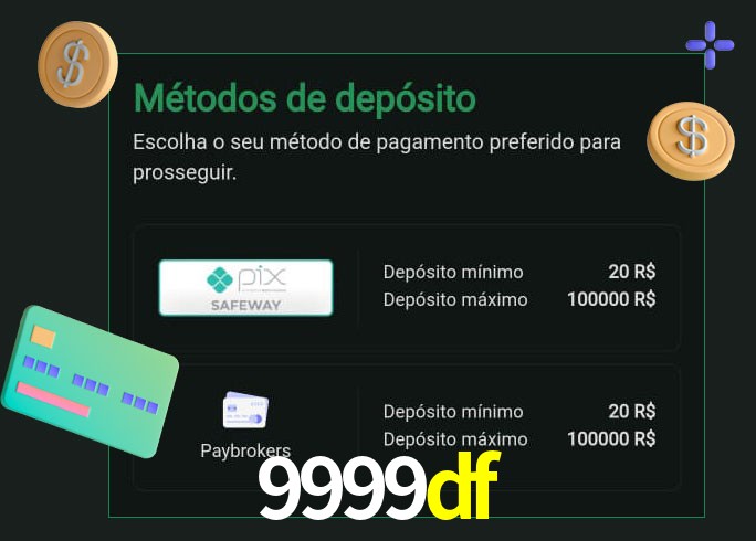 O cassino 9999df oferece uma grande variedade de métodos de pagamento